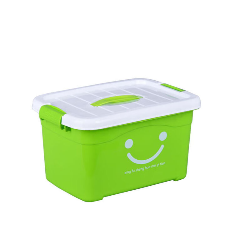 透明手提，多彩生活 嫩綠色收納三件套讓日常整理變輕松